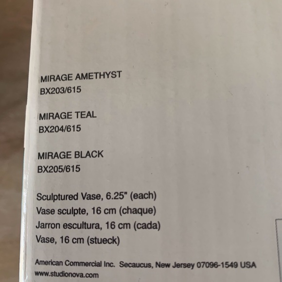 Mikasa Studio Nova Mirage Sculpted Vase - Picture 6 of 12